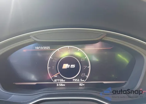 2018 Audi S5 3.0T Premium Plus из США, поврежденный, VIN WAU24GF56JN007187